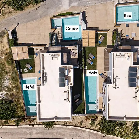 Iron Villas - Nefeli & Oniros Pangalochori Exterior foto